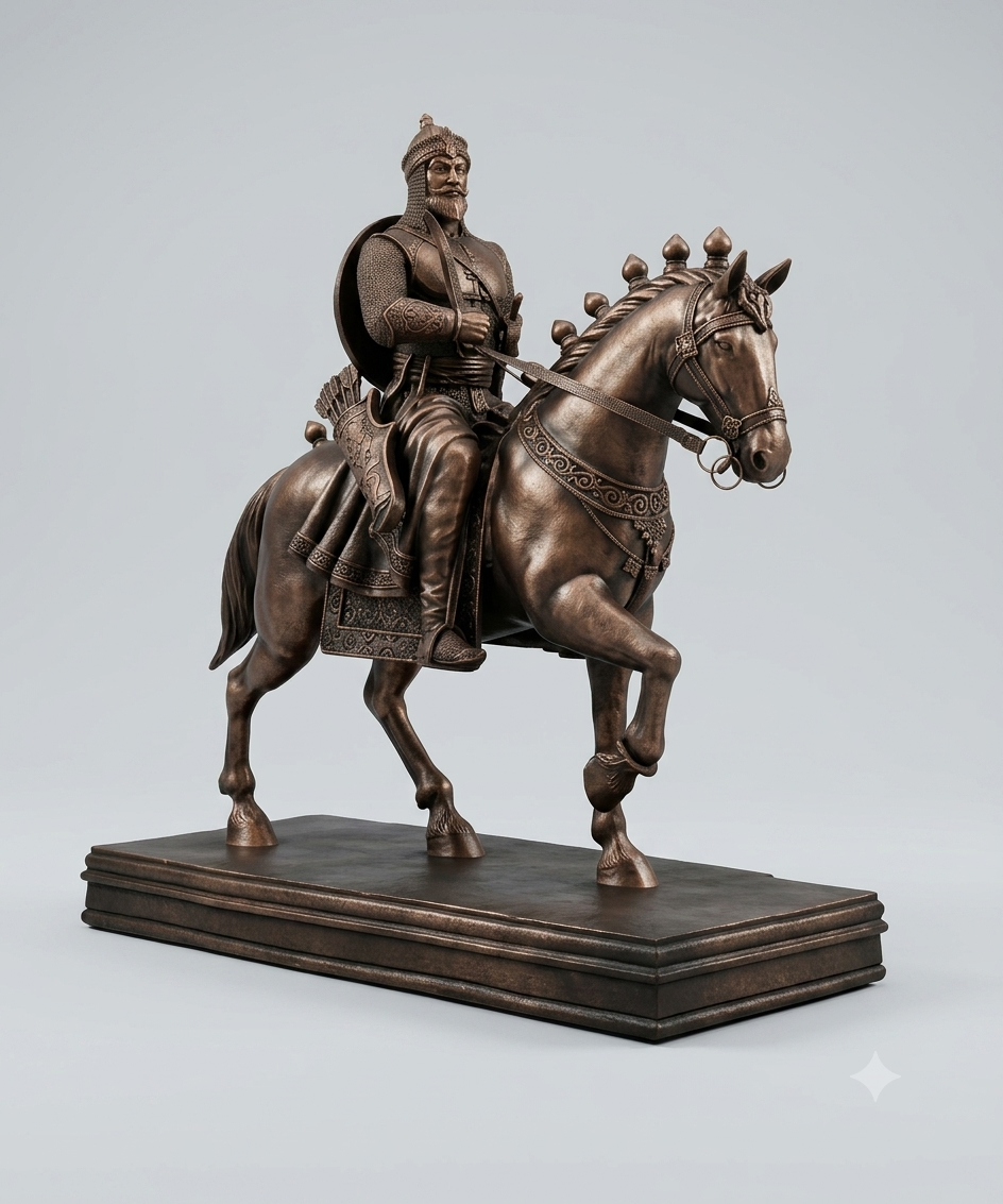 Maharana Pratap On Hourse 3D Model (5 Inch)